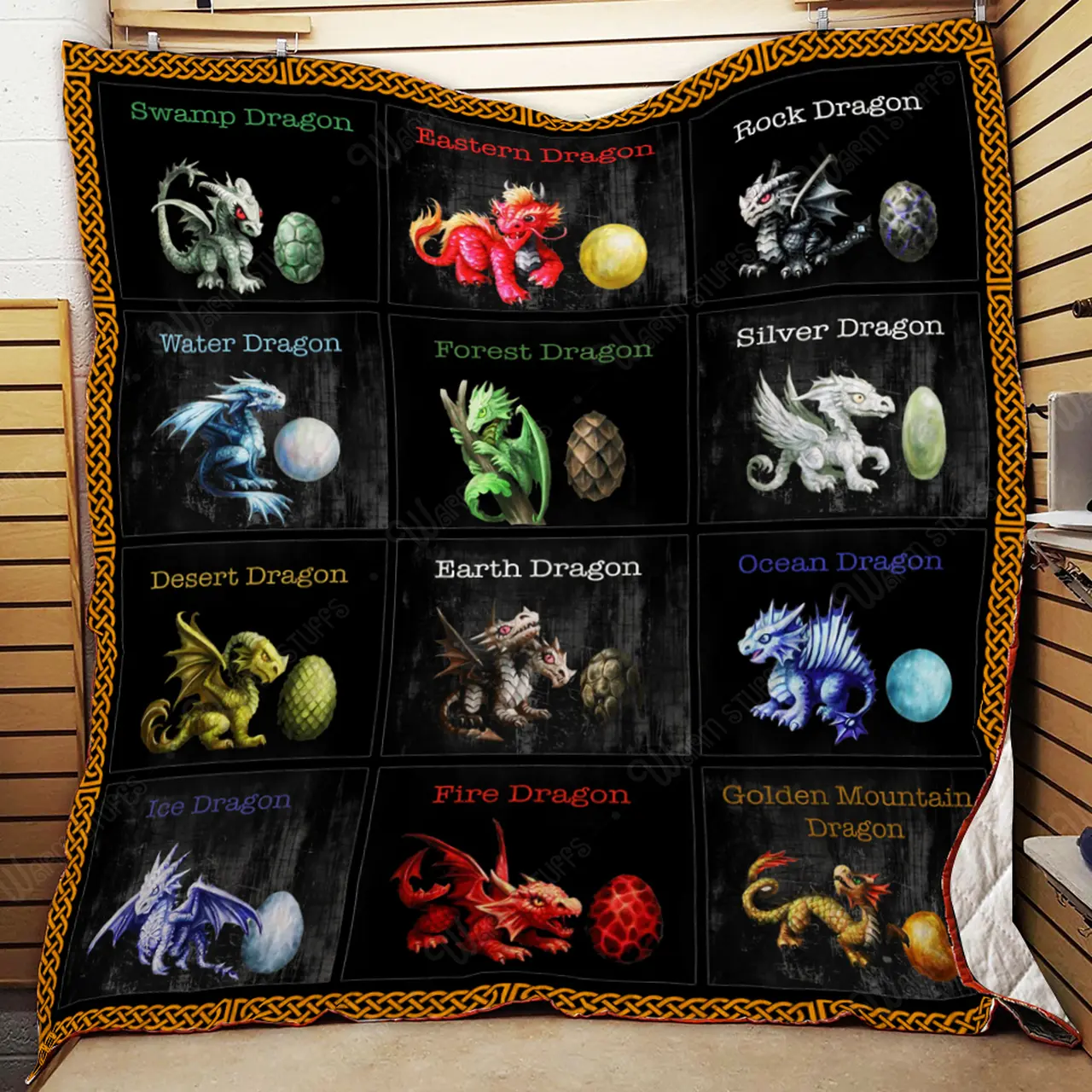 Dragon Quilt Kb34 and Home Decor