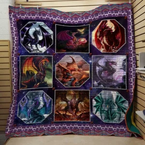 Dragon Quilt V17 and Home Decor