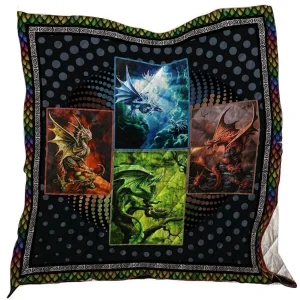 Dragon Washable Quilt 1501-02 and Home Decor