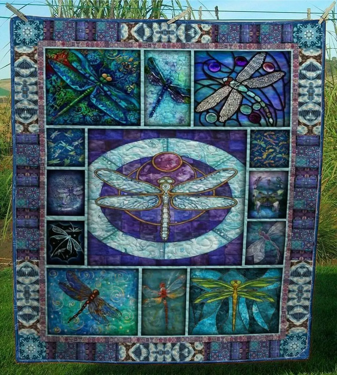 Dragonfly Dtc2410176 Quilt Blanket and Home Decor