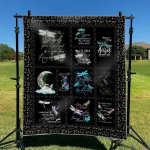 Dragonfly Hur Quilt Cysion and Home Decor