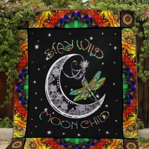 Dragonfly Moon Quilt and Home Decor