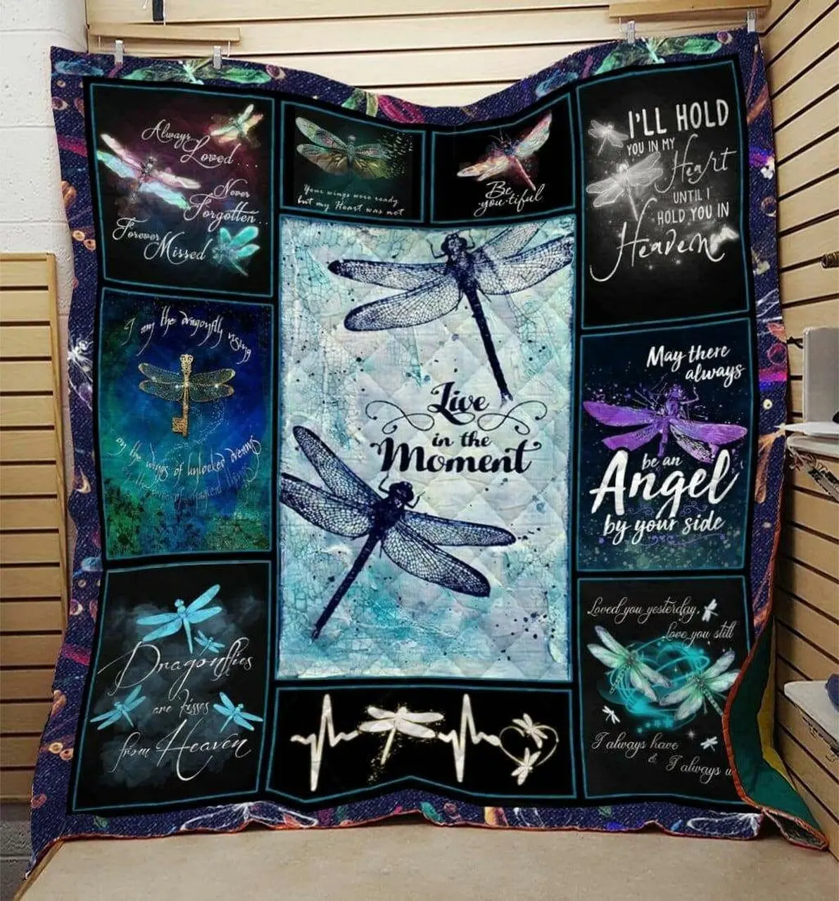 Dragonfly My Dragonfly Love U Quilt Ns and Home Decor