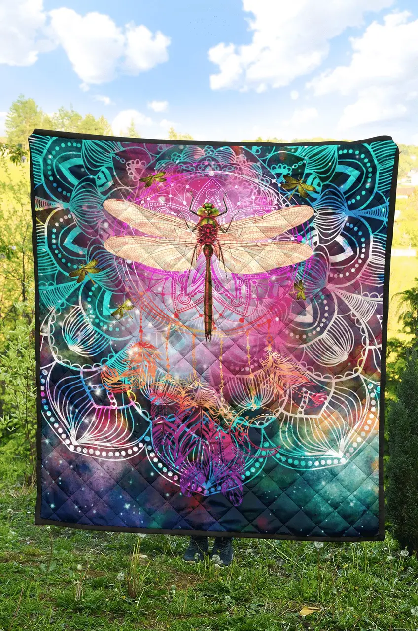 Dragonfly Quilt Blanket Dhc13122707Vt and Home Decor