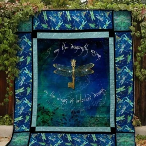 Dragonfly Rising Quilt and Home Decor
