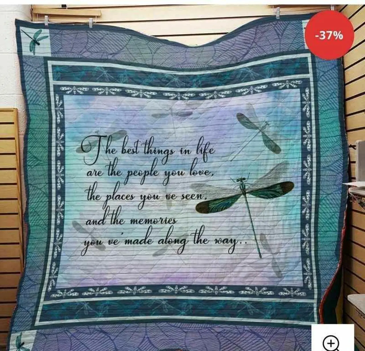 Dragonfly The Best Things In Life Blanket Quilt and Home Decor