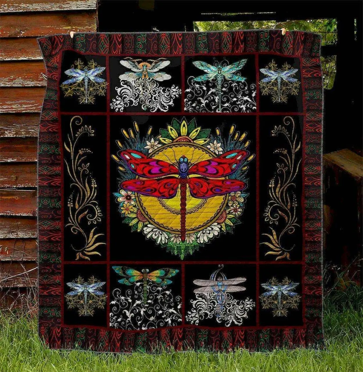 Dragonfly Vcb Quilt Derqft and Home Decor