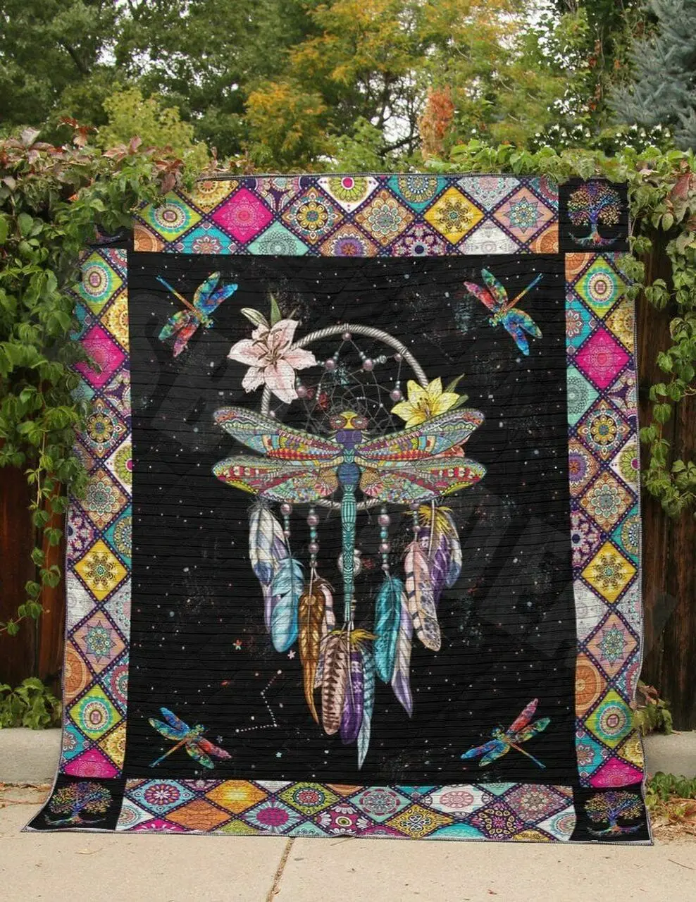 Dragonfly Vcb Quilt Derqxc and Home Decor