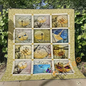 Dragonfly Ver1 Blanket TH1507 Quilt and Home Decor