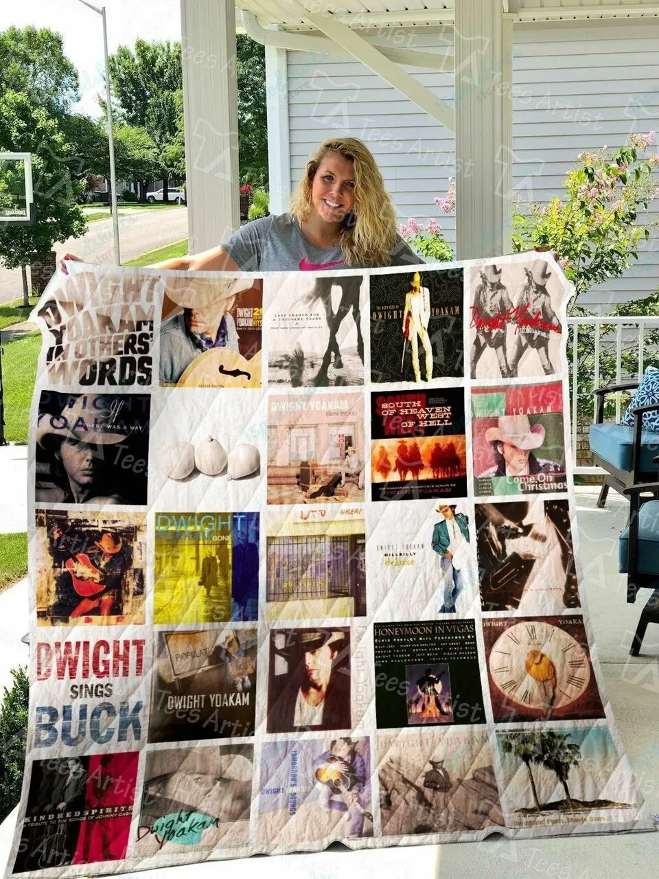 Dwight Yoakam Quilt Blanket 0861 and Home Decor