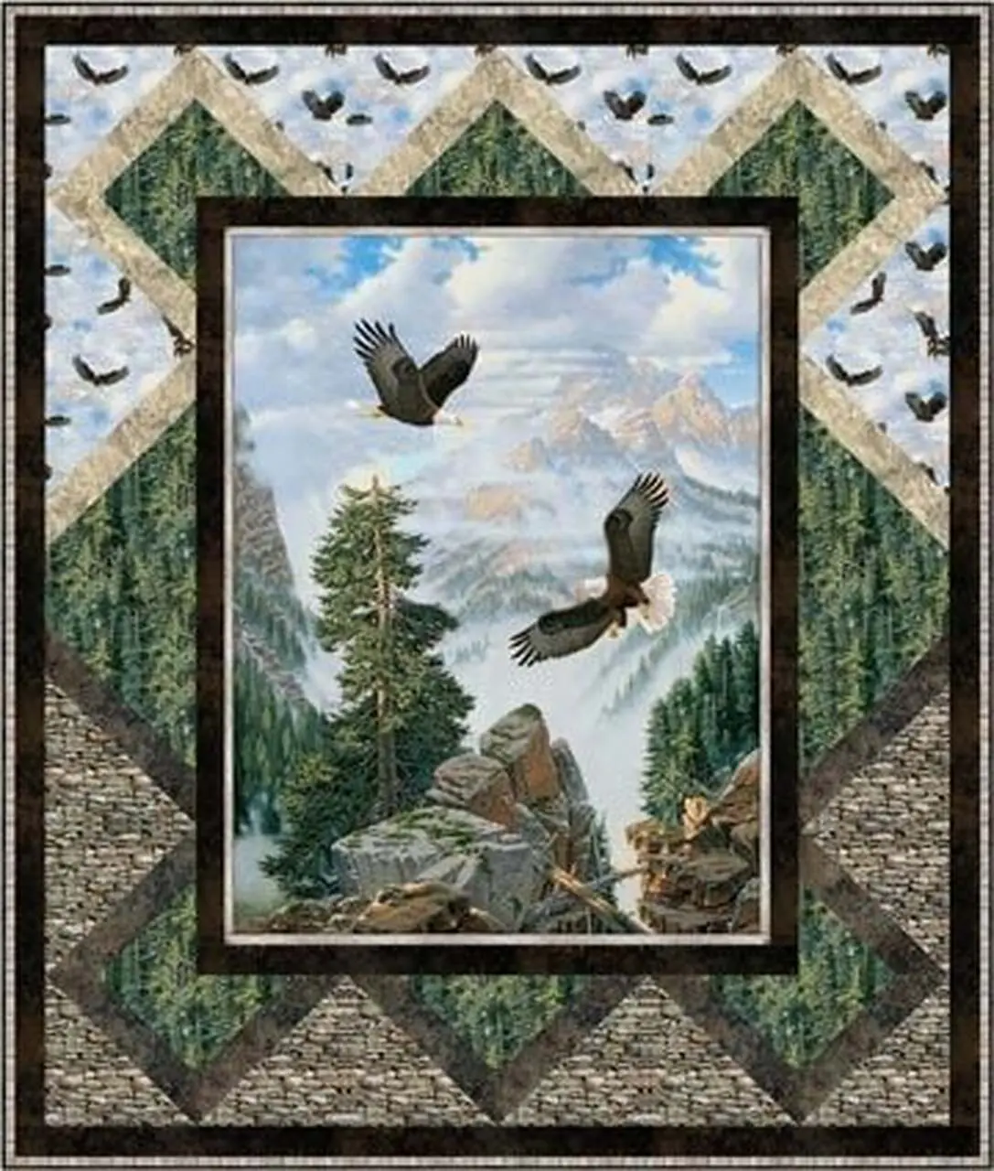 Eagle Quilt Blanket Dhc04012047Td and Home Decor
