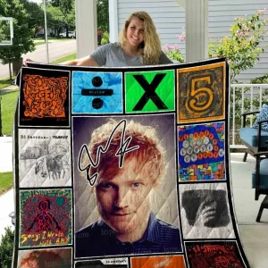 Ed Sheeran Lyrics Quilt Blanket 02 and Home Decor