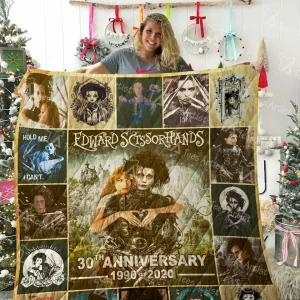 Edward Scissorhands Quilt Blanket 02016 and Home Decor
