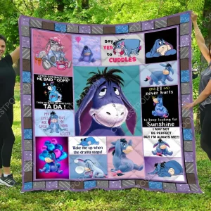 Eeyore Quilt Blanket and Home Decor