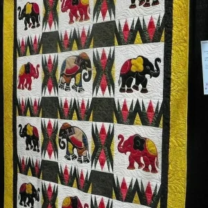 Elephant Cla210674 Quilt Blanket and Home Decor