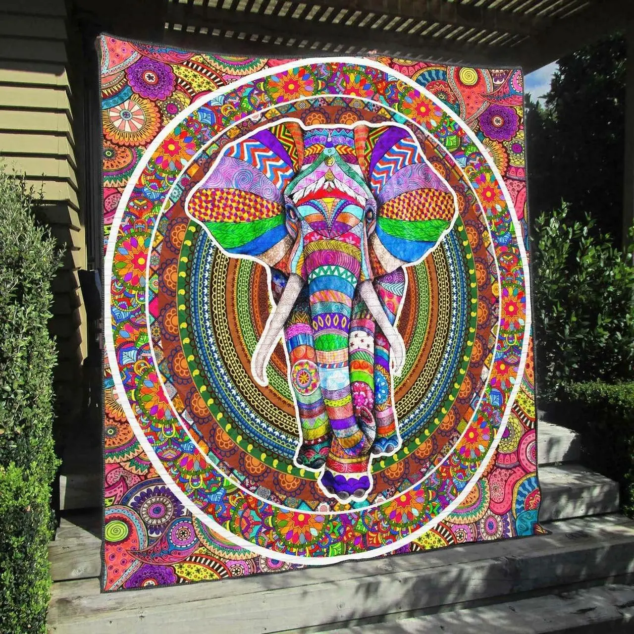 Elephant Na300702C Tbg Quilt Blanket and Home Decor