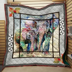 Elephant Quilt Blanket Dhc0910777Vt and Home Decor