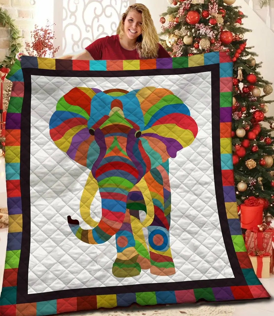 Elephant Quilt Pbn and Home Decor