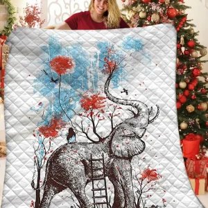 Elephant Quilt Pch and Home Decor