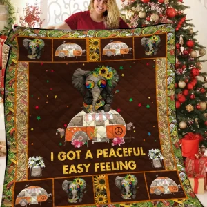 Elephant Quilt Pig and Home Decor