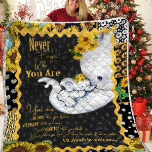 Elephant Sunflower Quilt Kxv and Home Decor