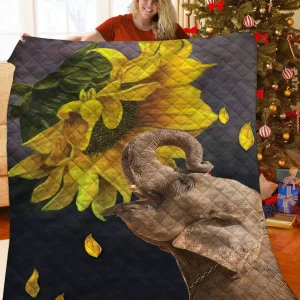 Elephant Sunwer Quilt Kxl and Home Decor