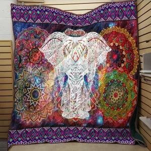 Elephant Tapestry Psychedelic JB12 NTTH011298 3D Customized Quilt and Home Decor
