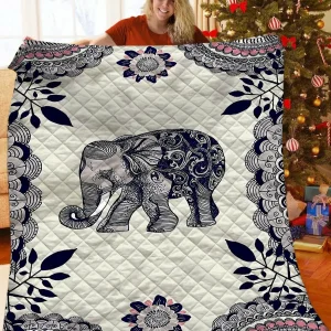 Elephants Quilt Kwr and Home Decor