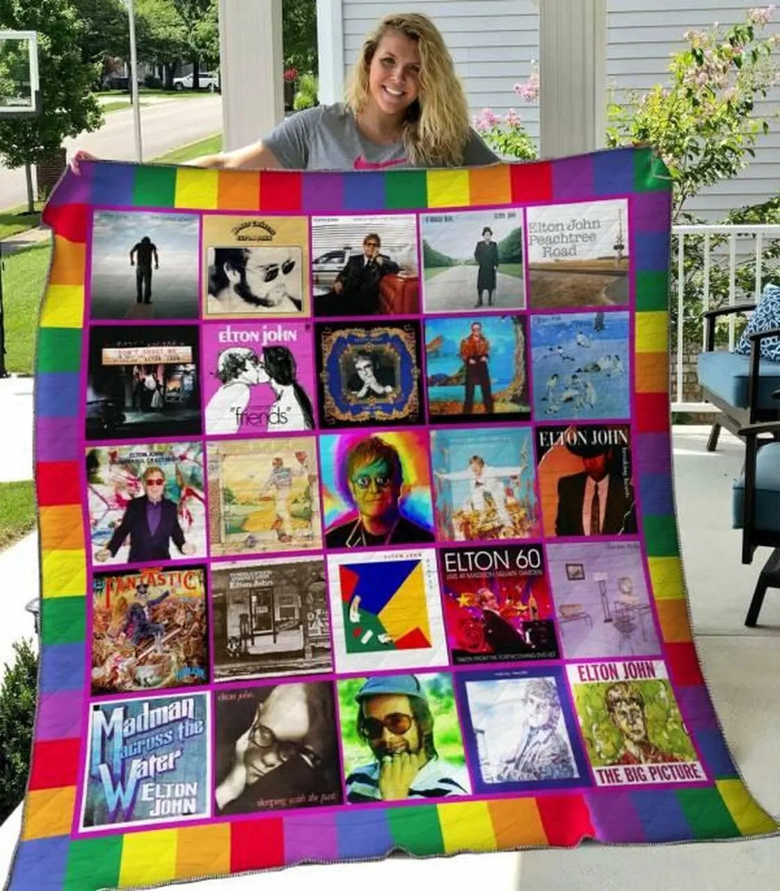Elton John Quilt Blanket Hvt060635 Quilt and Home Decor