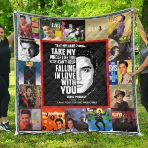 Elvis Presley Anniversary Quilt and Home Decor
