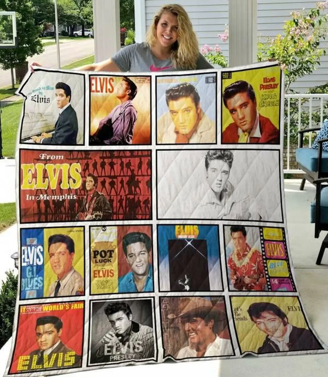 Elvis Presley Quilt Blanket M150642 Quilt and Home Decor