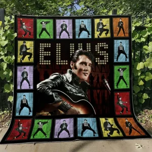 Elvis Presley V2 Quilt Blanket Th0107 and Home Decor