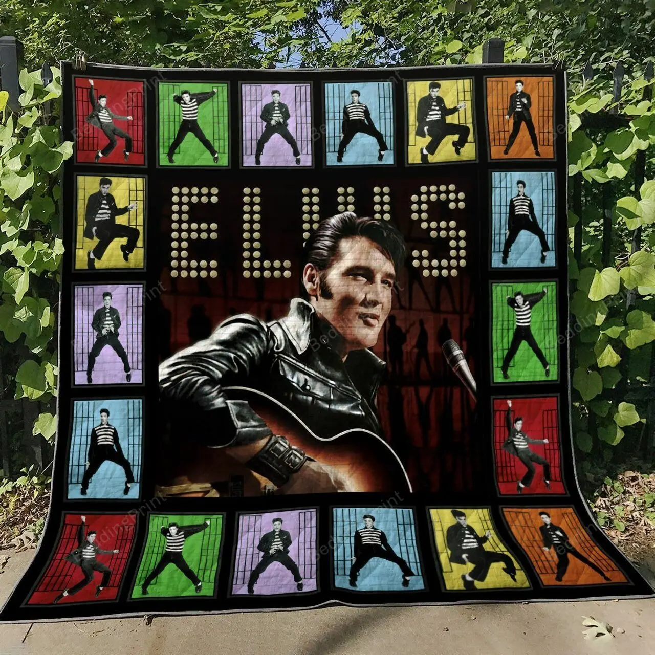 Elvis Presley V2 Quilt Blanket Th0107 and Home Decor