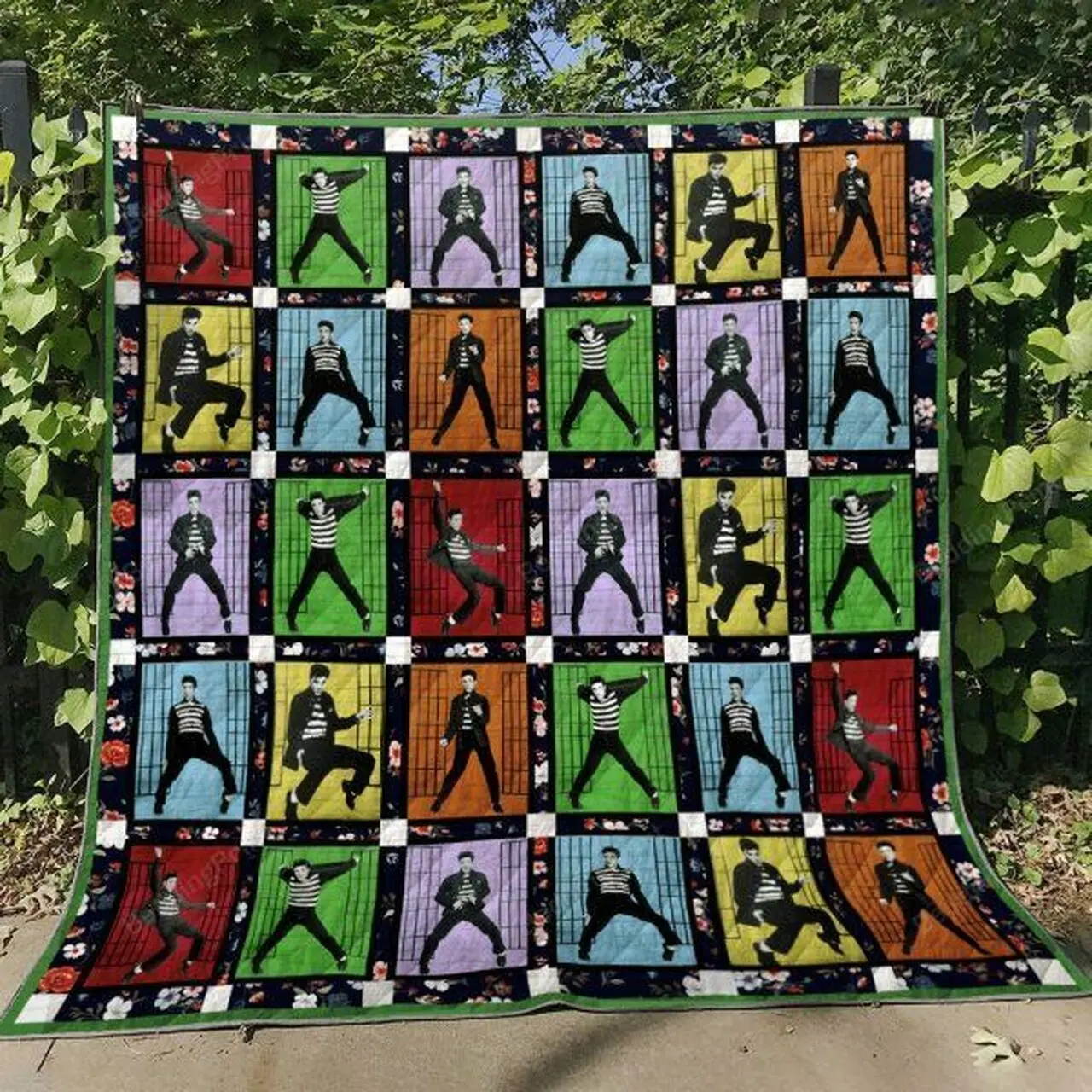 Elvis Presley V3 Quilt Blanket Fan Made and Home Decor