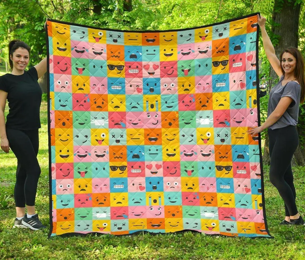 Emoji Cl12100259Mdq Quilt Blanket and Home Decor