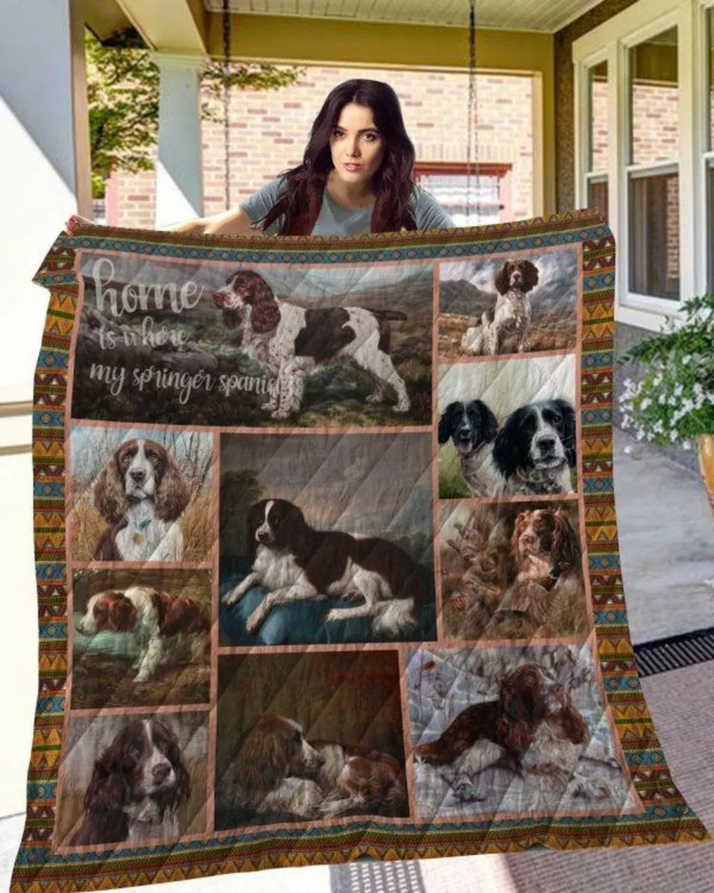 English Springer Spaniel 10 Quilt Blanket and Home Decor