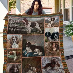 English Springer Spaniel 10 Quilt Blanket and Home Decor