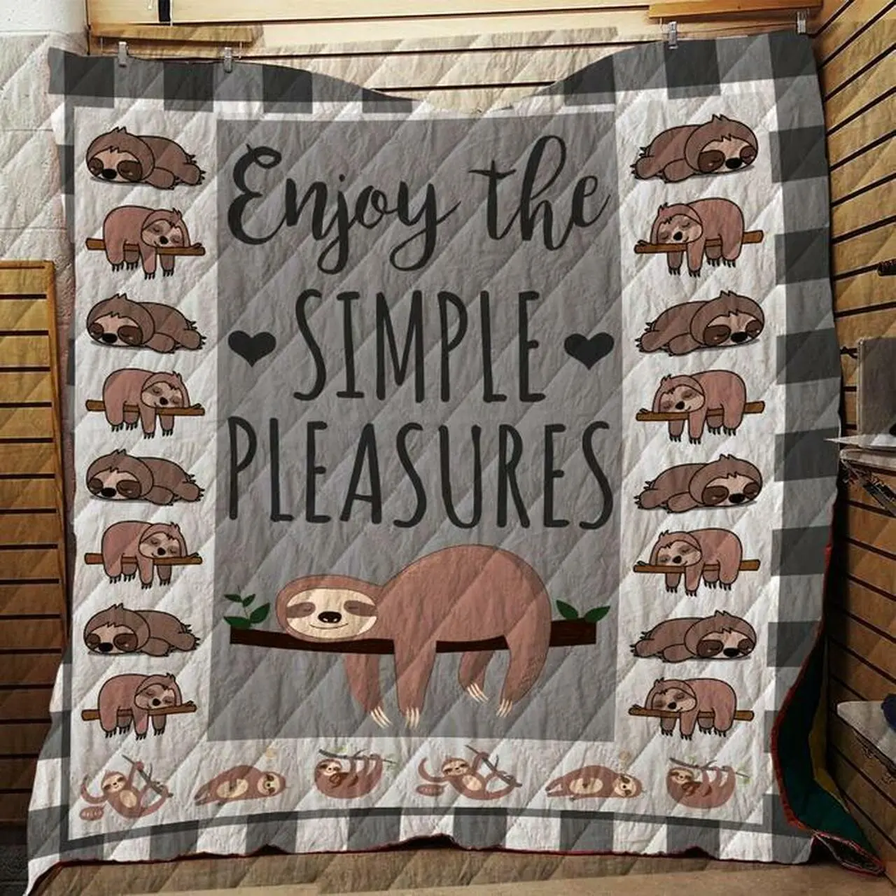 Enjoy The Simple Pleasures – Quilt Blanket and Home Decor