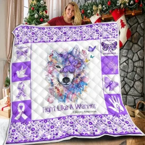 Epilepsy Awareness Quilt Blanket ABC06011260 and Home Decor