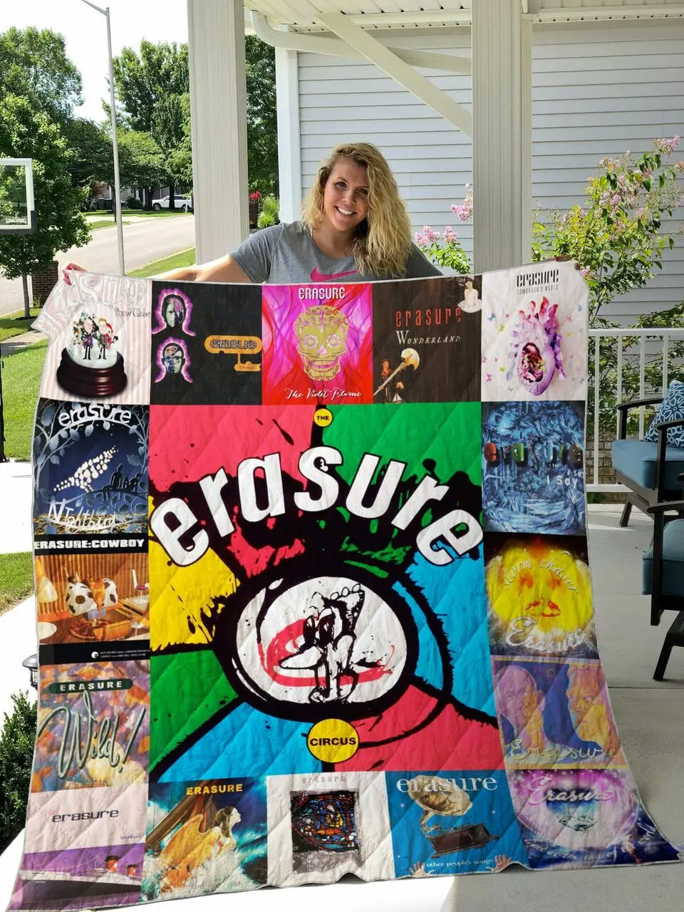 Erasure Quilt Blanket For Fans Ver 17 and Home Decor