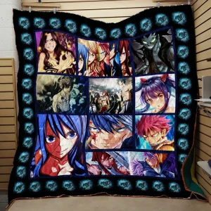 Fairy Tail Fight Quilt V5 Quilt and Home Decor