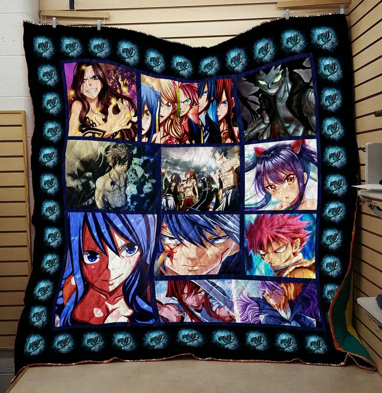 Fairy Tail Fight Quilt V5 Quilt and Home Decor