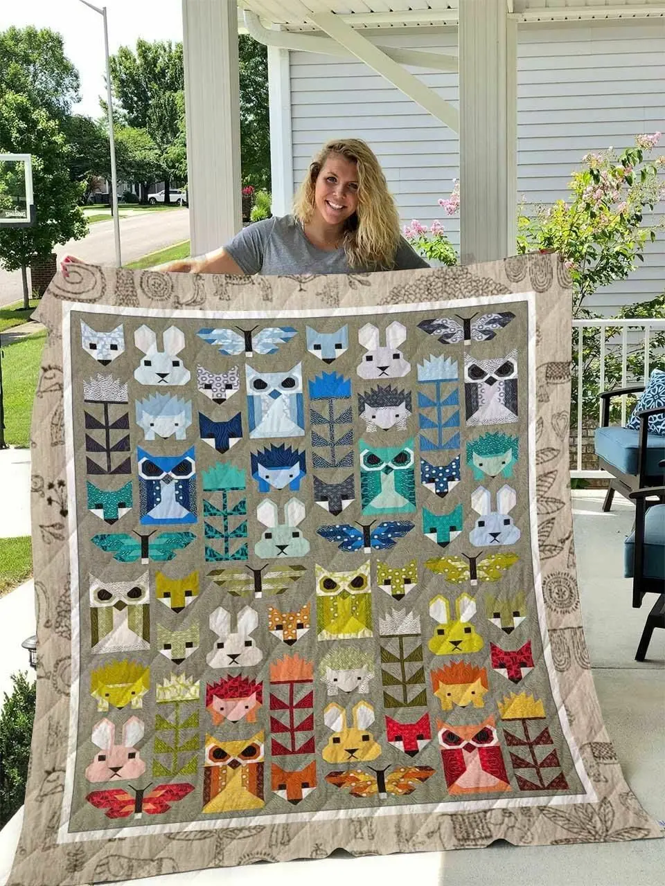 Fancy Forest All Season Plus Size Quilt Blanket and Home Decor