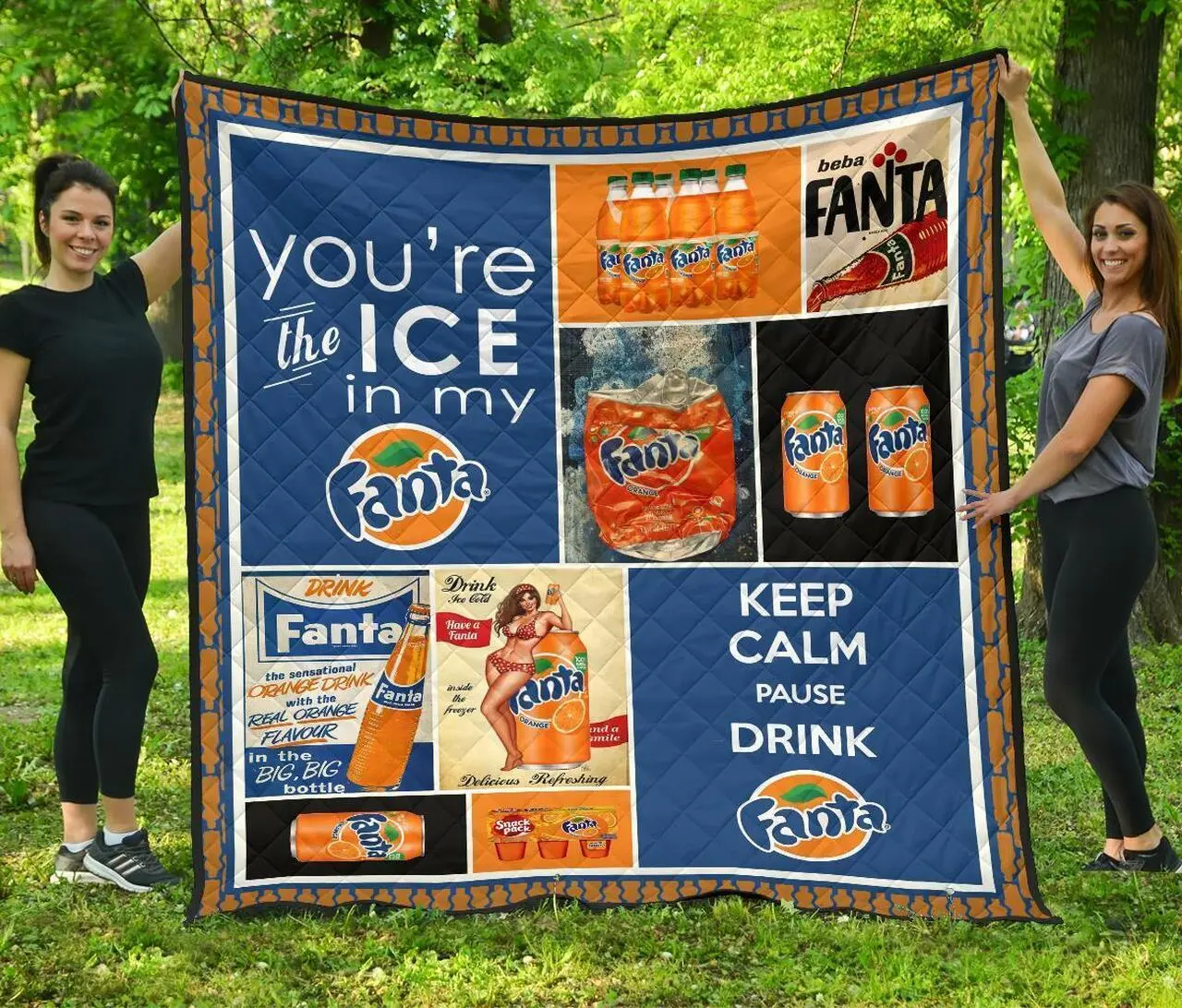 Fanta Funny Gift For Soft Drink Lover Quilt and Home Decor