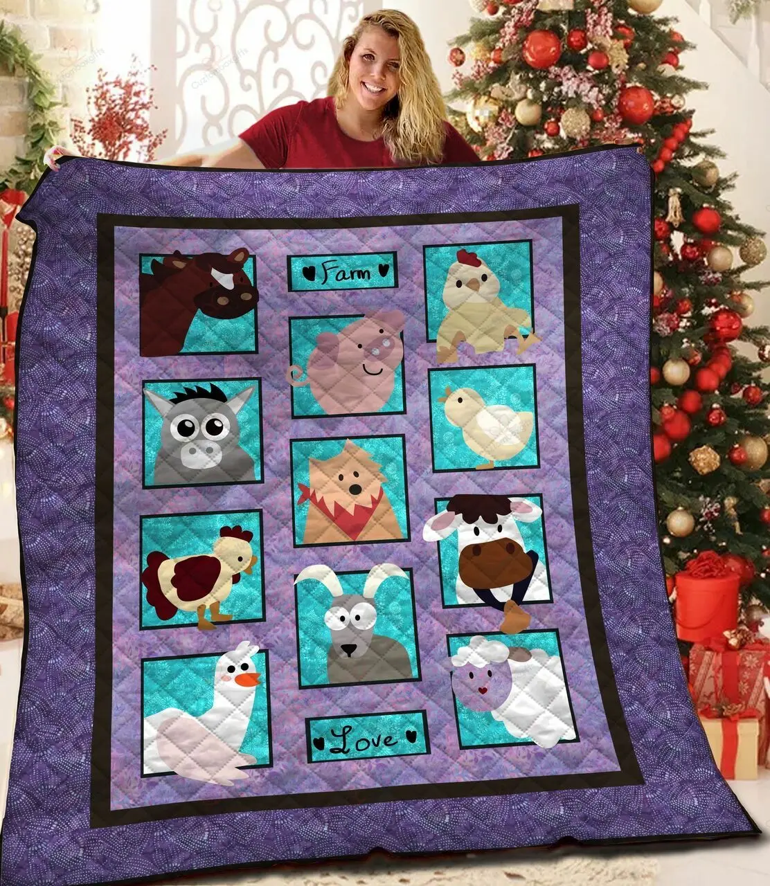Farm NT2309016CL Quilt Blanket and Home Decor