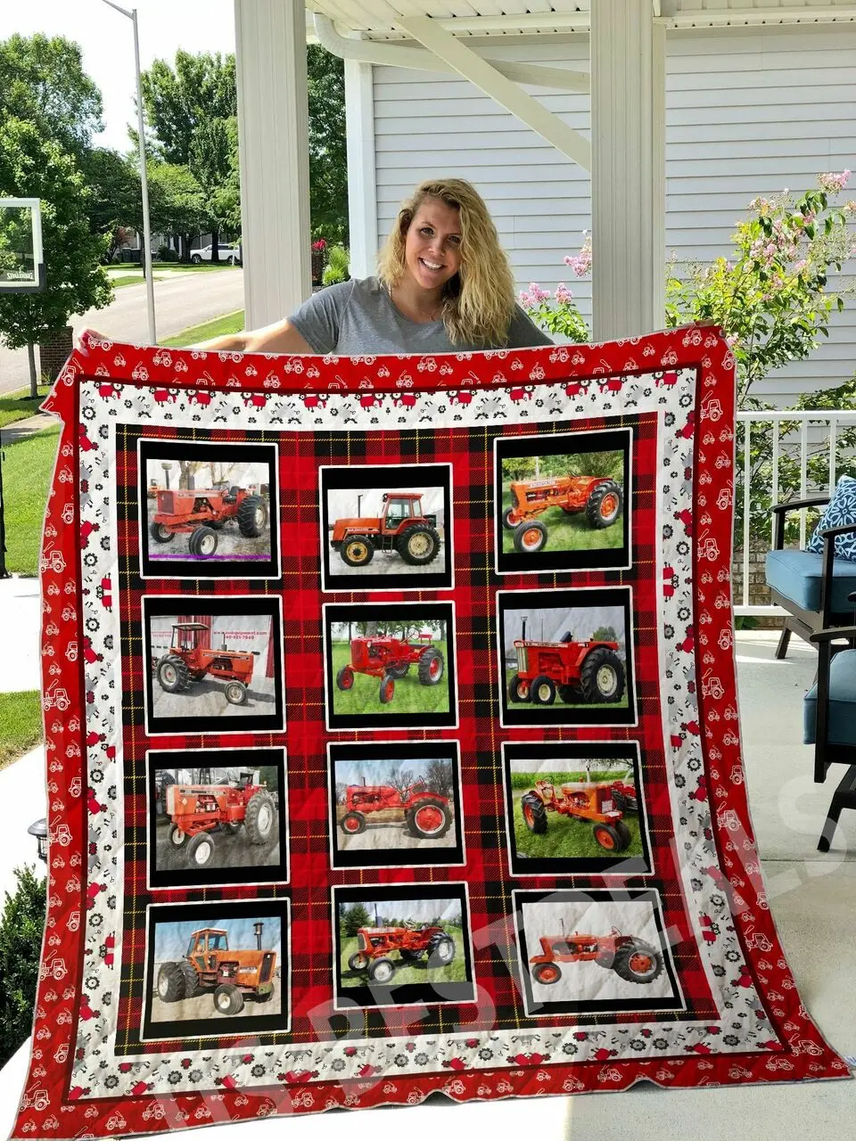 Farm Tractor My Hobbies Bl Ah Quilt Derqch and Home Decor