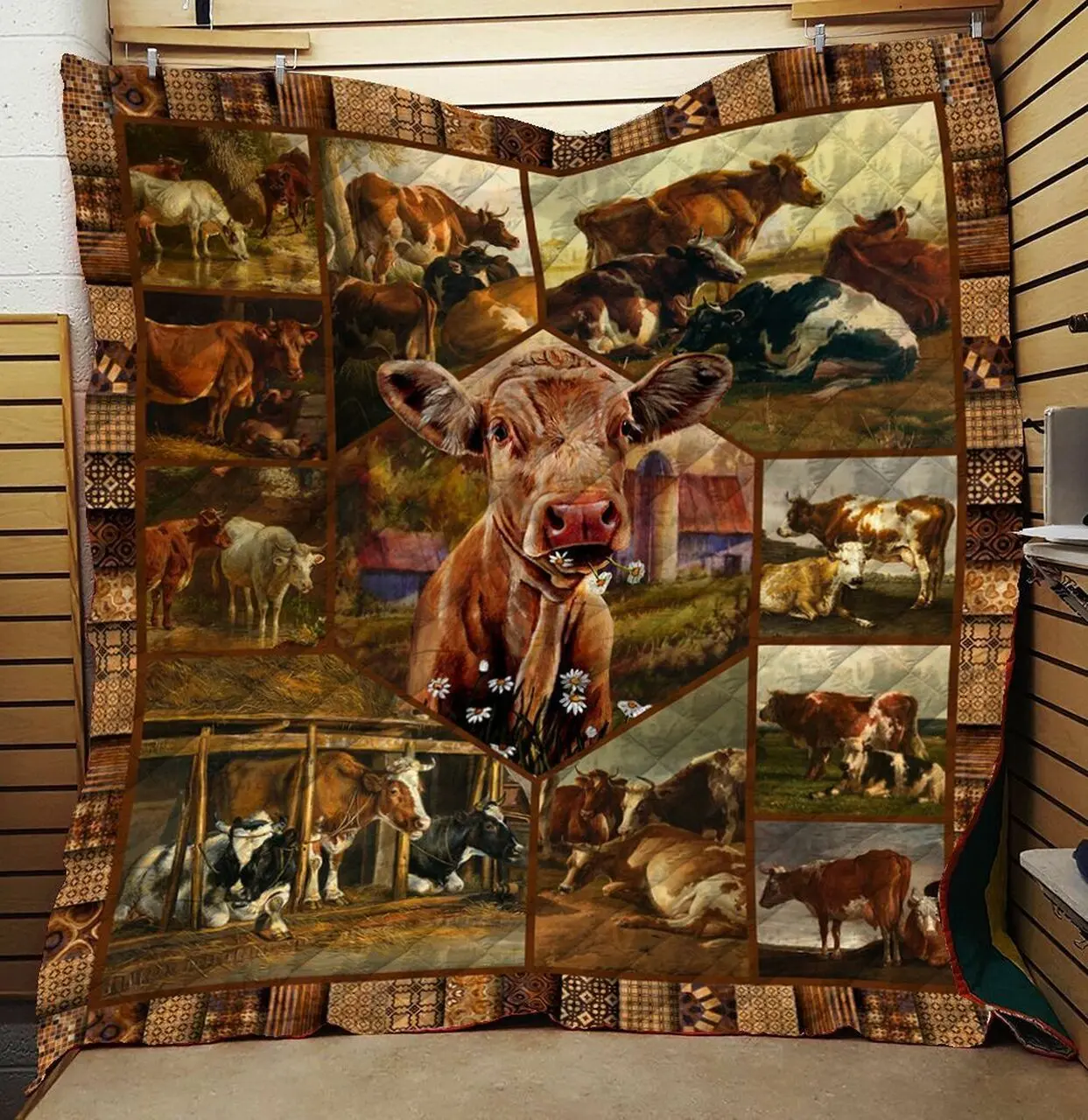 Farmer Quilt Blanket LML010804DT and Home Decor