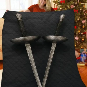 Fencing Quilt Mvq and Home Decor