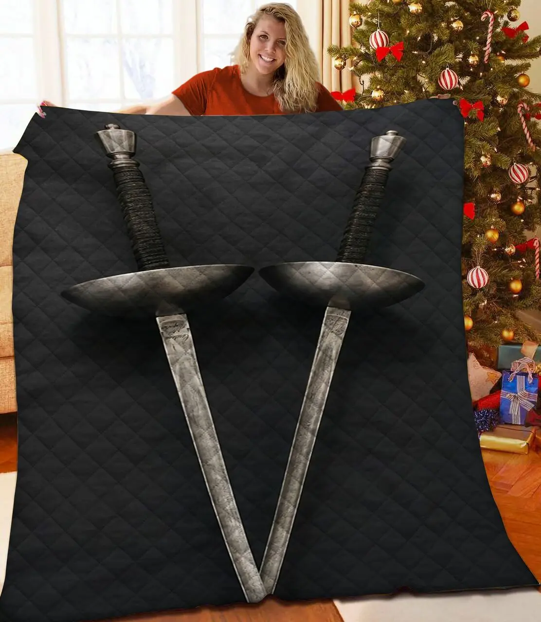 Fencing Quilt Mvq and Home Decor