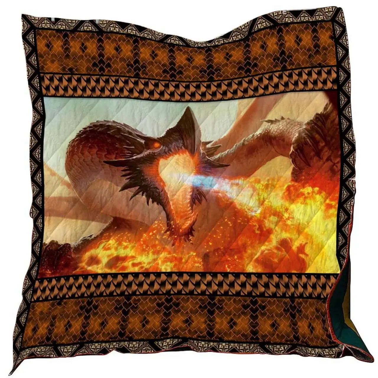 Fire Dragon Washable Quilt 0801-02 and Home Decor